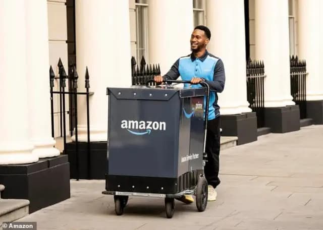 Amazon plans to challenge the Royal Mail by introducing foot delivery services for parcels.